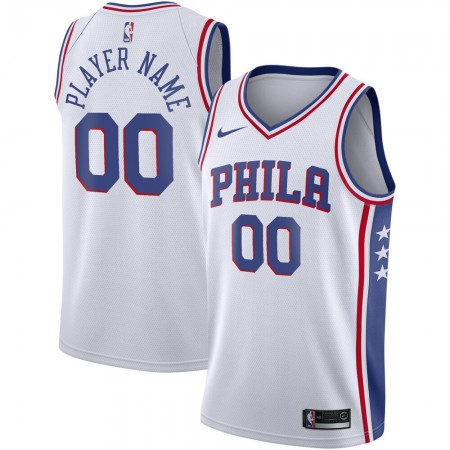Herren NBA Philadelphia 76ers Trikot Benutzerdefinierte Nike 2020-2021 Association Edition Swingman